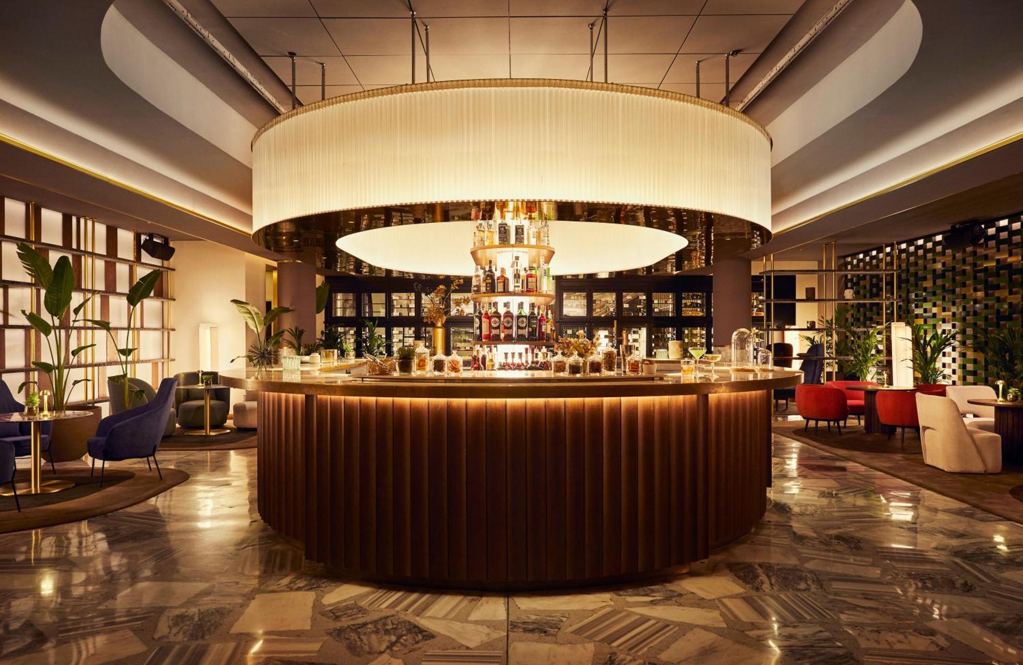 Hotel Grand Hyatt Barcelona Exteriér fotografie The bar at the hotel