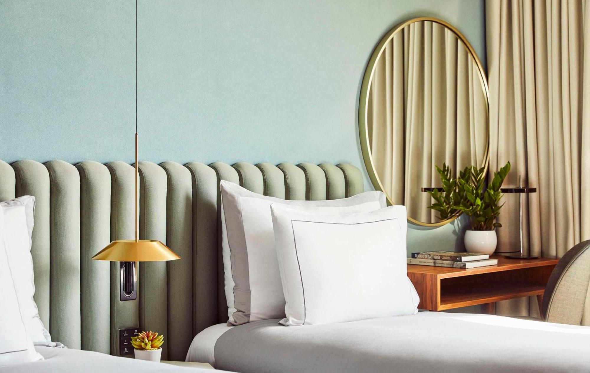Hotel Grand Hyatt Barcelona Exteriér fotografie A bedroom at the hotel